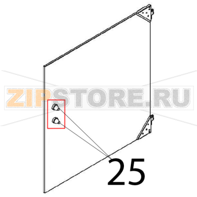 Door guard Angelo Po FX61E2 Door guard Angelo Po FX61E2Запчасть на деталировке под номером: 25