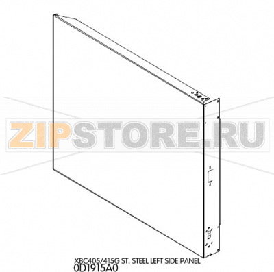 St. steel left side panel Unox XBC 405 St. steel left side panel Unox XBC 405Запчасть на деталировке под номером: 2Название запчасти на английском языке: St. steel left side panel Unox XBC 405