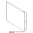 St. steel left side panel Unox XBC 405