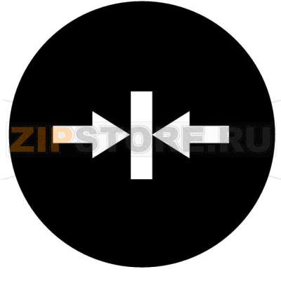 Шильдик кнопочный, черный, грибовидный, затяните значок Eaton M22-XDP-S-X14 