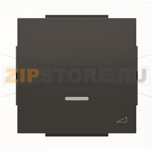 Клавиша для механизма клавишного светорегулятора, чёрный бархат ABB 2CLA856010A1501 