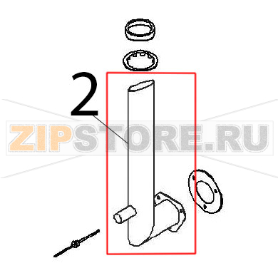 Extraction pipe assembly Angelo Po FX101E1 Extraction pipe assembly Angelo Po FX101E1Запчасть на деталировке под номером: 2