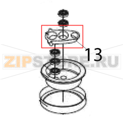 Bearing base Hurakan HKN-KS7 Bearing base Hurakan HKN-KS7Запчасть на деталировке под номером: 13