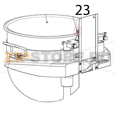 Tirante presenza vasca Sigma BMR 80 Tirante presenza vasca Sigma BMR 80Запчасть на деталировке под номером: 23