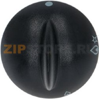 KNOB ZANUSI BLACK ø 40 mm