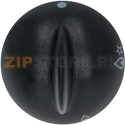 KNOB ZANUSI BLACK ø 40 mm 