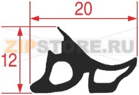 УПЛОТНИТЕЛЬНАЯ РЕЗИНА ДЛЯ ПЕЧИ 1900 ММ