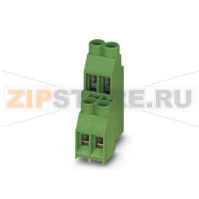Клеммы для печатного монтажа Phoenix Contact MKKDS 5/ 2-6,35 Номинальный ток: 32 А, Номинальное напряжение: 630 В, Размер шага: 6,35 мм, Полюсов: 2, Тип подключения: Винтовые зажимы, Монтаж: пайка, Направление подключения, проводник / печатная плата: 0 °, Цвет: зеленый, Возможна установка в ряд модулей с различным количеством полюсов (контактов)!.Минимальный заказ: 50 шт.Упаковка: 50 шт.
