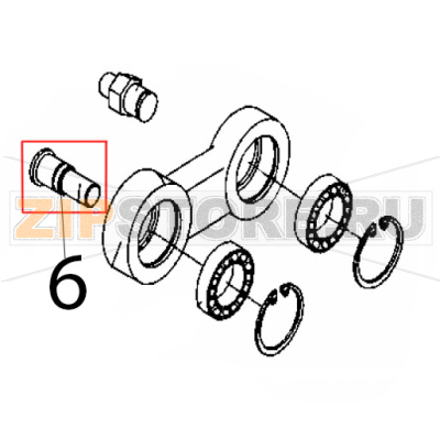 Pulley pin Rollmatic CP 42 Pulley pin Rollmatic CP 42Запчасть на деталировке под номером: 6