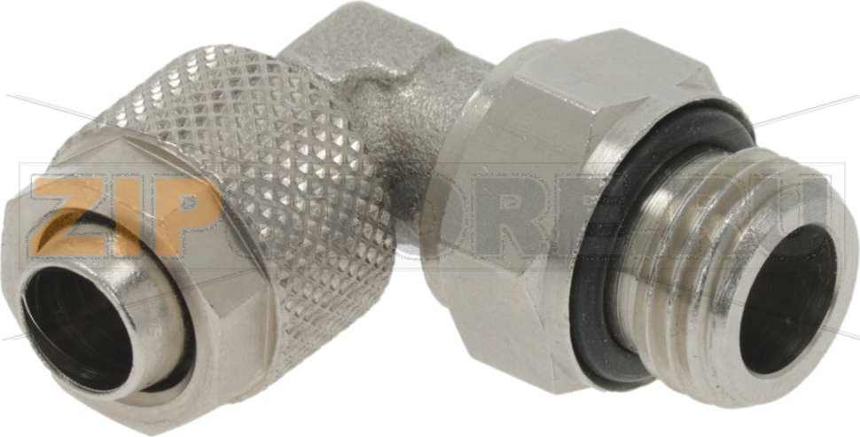 ФИТИНГ УГЛОВОЙ  1/4"M Ø 8/6 НИКЕЛЕВЫЙ 