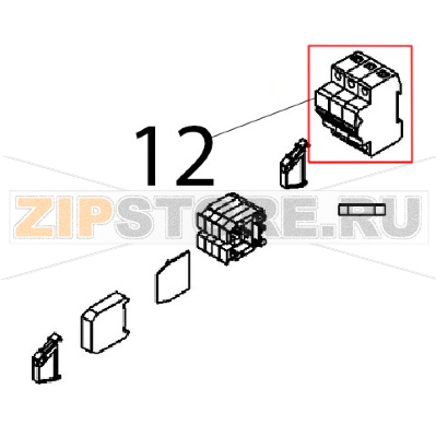 Morsetto p/fus. 10x38 Angelo Po FX82E2T Morsetto p/fus. 10x38 Angelo Po FX82E2TЗапчасть на деталировке под номером: 12