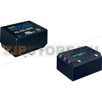 Преобразователь DC/DC, SMD-монтаж, 5 В/DC, -5 В/DC, 25 mA Recom R0.25D-0505 
