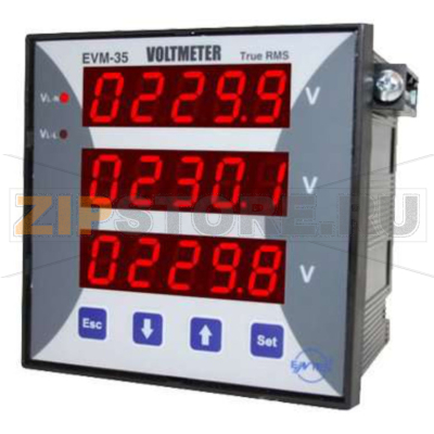 Вольтметр 24-250 В/AC/DC, 10-600 В/AC Entes EVM-35-96 