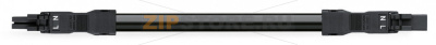pre-assembled interconnecting cable; Eca; Socket/plug; 2-pole; Cod. A; H05VV-F 2 x 1.5 mm; 2 m; 1,50 mm; black Wago 891-8992/006-201 Protected against mismating and maintenance-freeLow profile with 4.4 mm pole spacing...