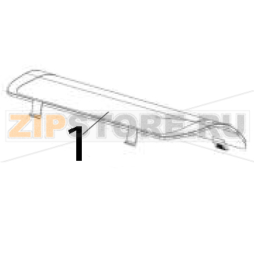 Media window Zebra ZD421 Thermal Transfer Media window Zebra ZD421 Thermal TransferЗапчасть на деталировке под номером: 1