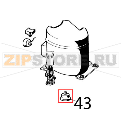 Rubber leg Ugolini Arctic Compact 8/4 Rubber leg Ugolini Arctic Compact 8/4Запчасть на деталировке под номером: 43