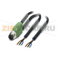 Кабель для датчика / исполнительного элемента Phoenix Contact SAC-3P-M12Y/2X10,0-PUR