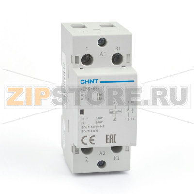 Контактор модульный 63 А, 220-230 В, 1НЗ+1НО, 50 Гц Chint NCH8-63/11 