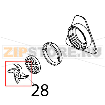 Cutter Fimar 12/TS Cutter Fimar 12/TSЗапчасть на деталировке под номером: 28