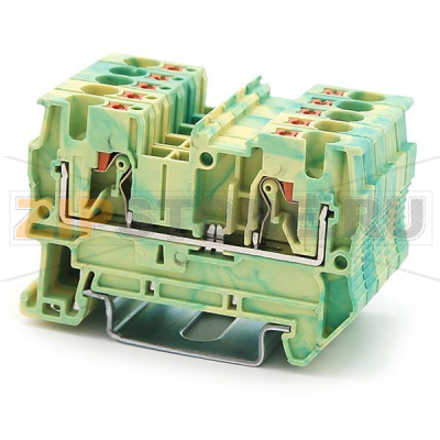 Клемма заземляющая Push-in, желто-зеленая CHIKU RPV 4-PE 