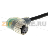 Кабель с разъемом М12 Omron XS2F-M12PUR4A10MPLED