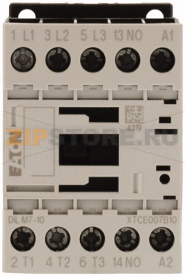 Контактор 7 А, 220В (АС), 1 НО доп. контакт, категория AC-3, AC-4 Eaton DILM7-10(220V50HZ, 240V60HZ) 