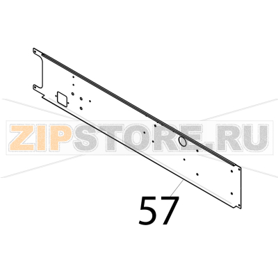 Lower/rear of oven Piron P920RXS Lower/rear of oven Piron P920RXSЗапчасть на деталировке под номером: 57