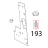 Hold down weight with net filter Unox XVC 205E
