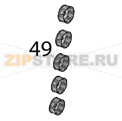 Ventola D196, H81, 39 pale, dado M8 Unox XBC 1005E Ventola D196, H81, 39 pale, dado M8 Unox XBC 1005EЗапчасть на деталировке под номером: 49