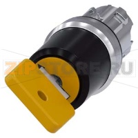 АКТУАТОР ПОВОРОТНОГО ПЕРЕКЛЮЧАТЕЛЯ С КЛЮЧОМ O.M.R., 22MM, КРУГЛ., ГЛЯНЦЕВЫЙ МЕТАЛЛ, НОМЕР ЗАМКА 73033, ЧЁРНЫЙ / ЖЁЛТЫЙ, С 2 КЛЮЧАМИ, 2 КОММУТАЦИОННЫХ ПОЛОЖЕНИЯ: O-I, С ФИКСАЦИЕЙ, УГОЛ ПОВОРОТА РУКОЯТКИ 90 ГРАД.: 10:30Ч. /13:30Ч., ПОЛОЖЕНИЕ ИЗЪЯТИЯ КЛЮЧА: