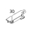 Top frame cover Sato CT408LX DT