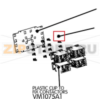 Plastic clip to fix contactors Unox XB 893