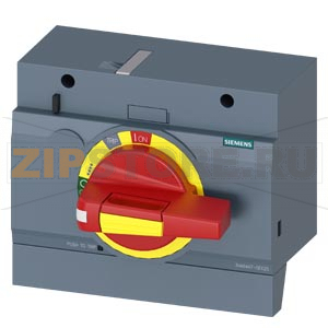 FRONT MOUNTED ROTARY OPERATOR EMERGENCY-OFF WITH DOOR INTERLOCKING IEC IP30/40 ACCESSORY FOR: 3VA5/6 400/600 Siemens 3VA9447-0EK25 