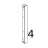 Colonnina laterale SX inox Unox XB 403G