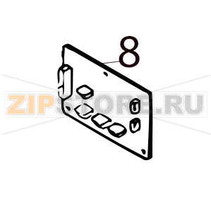 Cut I/F PC board ass&#039;y Toshiba TEC B-SX4T-GS10/20-QQ-US Cut I/F PC board ass'y Toshiba TEC B-SX4T-GS10/20-QQ-USЗапчасть на деталировке под номером: 8