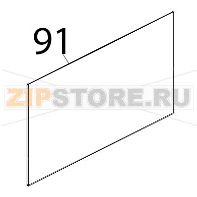 Vetro int. 764x436x6, TFL Unox XB 403G Vetro int. 764x436x6, TFL Unox XB 403GЗапчасть на деталировке под номером: 91
