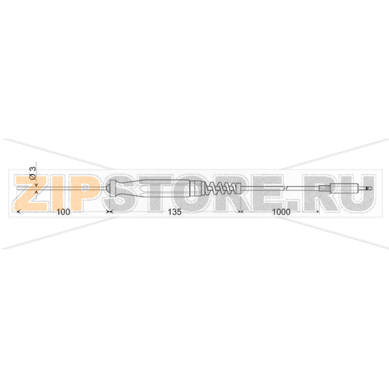 Зонд погружной для жидкости и газов, от -70 до +200°C Greisinger GTF 175 