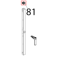 Tappo estetico colonnina porta Unox XBC 804