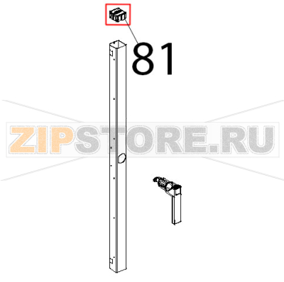 Tappo estetico colonnina porta Unox XBC 804 Tappo estetico colonnina porta Unox XBC 804Запчасть на деталировке под номером: 81