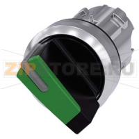 АКТУАТОР ПОВОРОТНОГО ПЕРЕКЛЮЧАТЕЛЯ С ВОЗМОЖНОСТЬЮ ПОДСВЕТКИ, 22MM, КРУГЛ., ГЛЯНЦЕВЫЙ МЕТАЛЛ, РУКОЯТКА КОРОТКАЯ ЧЁРНАЯ С ЗЕЛЁНОЙ ВСТАВКОЙ, 2 КОММУТАЦИОННЫХ ПОЛОЖЕНИЯ: O-I, С ФИКСАЦИЕЙ, УГОЛ ПОВОРОТА РУКОЯТКИ 90 ГРАД. : 10:30Ч./13:30Ч. Siemens 3SU1052-2BF40
