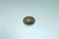 TASTO ELLITTICO 17X13MM ARGENTO-ORO