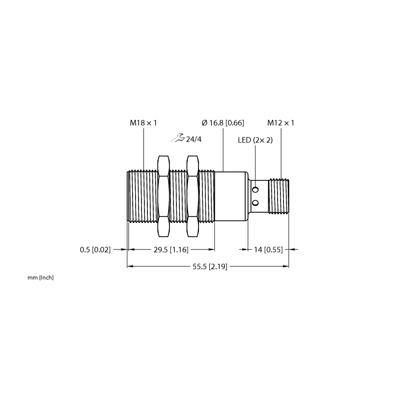 Датчик ультразвуковой Turck RU150D-M18M-UPN8X2-H1141 
