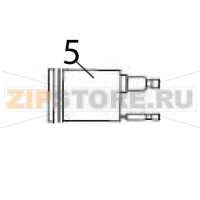 Power entry module w/fuse and ground wire Zebra 90XiIII Plus