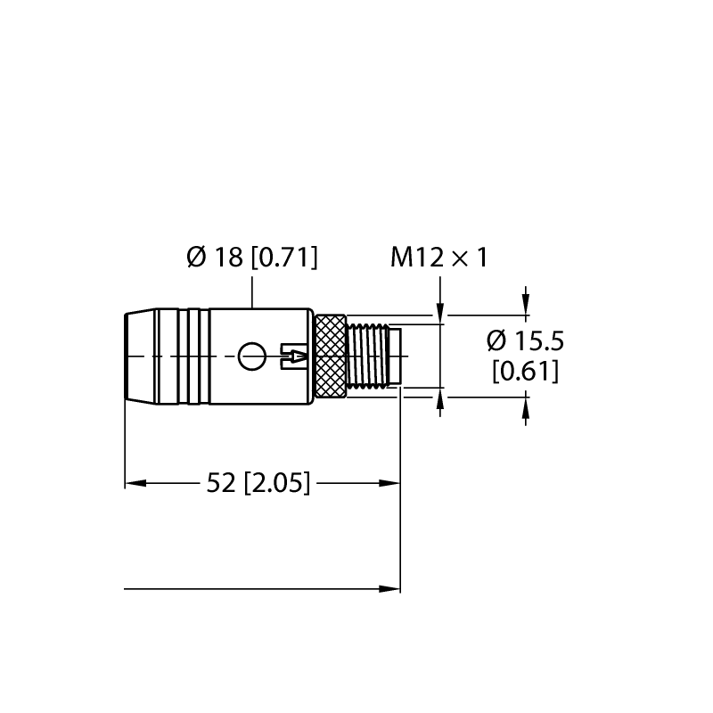 Кабель Turck RKS54PLB-1-RSS54PLB/TXG 