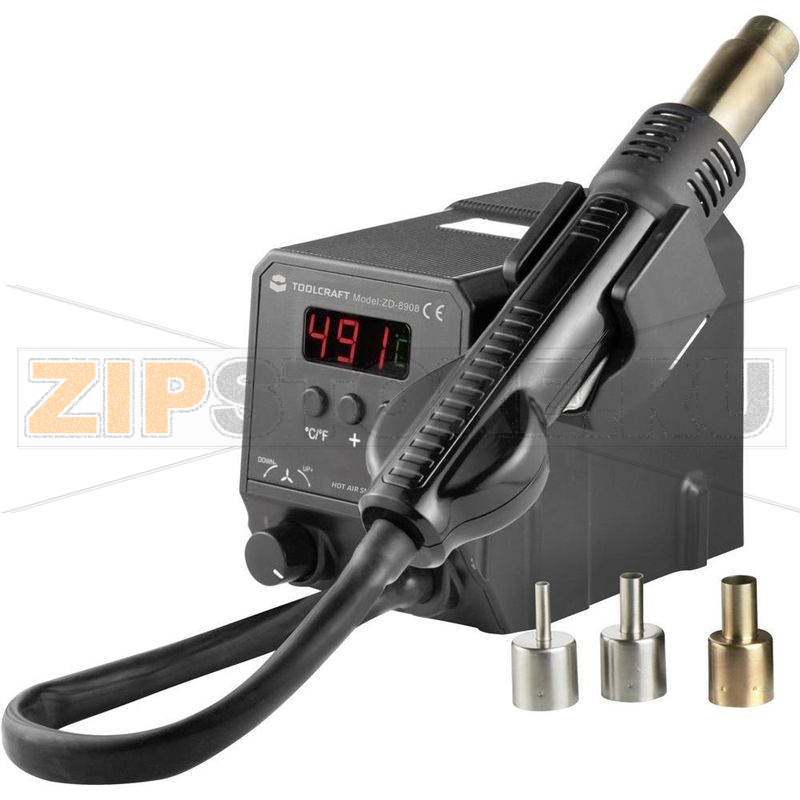 Станция паяльная 300 Вт, цифровая, от +100°C до +500°C Toolcraft ZD-8908 