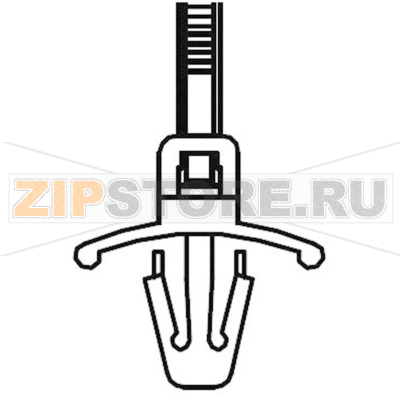 Стяжка кабельная 155 мм, серая, 1 шт TRU Components TC-PWVS155203 