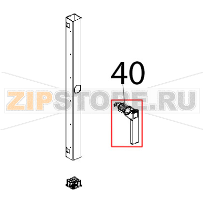 Impugnatura maniglia Unox XBC 604P Impugnatura maniglia Unox XBC 604PЗапчасть на деталировке под номером: 40