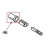 Housing, Brush Holder KitchenAid KSM90