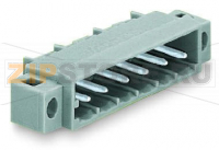 20018 Вилка THT; 1.0 x 1.0 mm solder pin; угловые; зажимное кольцо; Шаг контактов 5 мм; 14-пол.; серые Wago 231-444/040-000