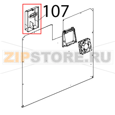 Protezione ventola raffredamento CT-BT Unox XBC 815G Protezione ventola raffredamento CT-BT Unox XBC 815GЗапчасть на деталировке под номером: 107